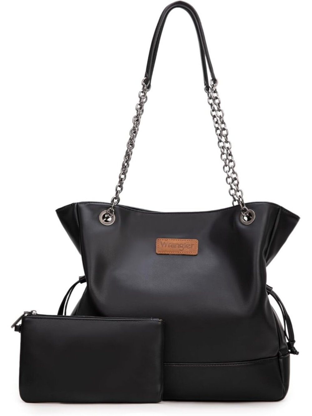 Wrangler Tote Bag For Women 2pcs Purses And Handbags Drawstring Shoulder Bag Wit